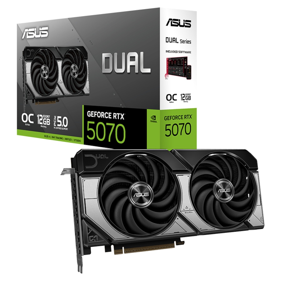 Asus GeForce RTX 5070 Dual 12G OC Graphics Card (DUAL-RTX5070-O12G)