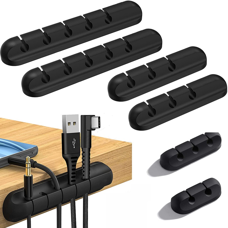 Cable Organizer Clips Cord Holder Self Adhesive Cable Management Removable & Reusable Cable Holder for USB Cable/Power Cord/Wire 2026 upgrade version