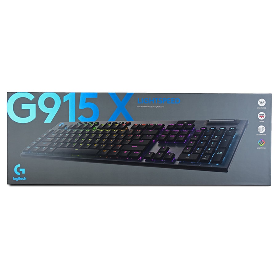 Logitech G915 X Lightspeed Wireless Gaming Keyboard - Black English Linear (920-012699)