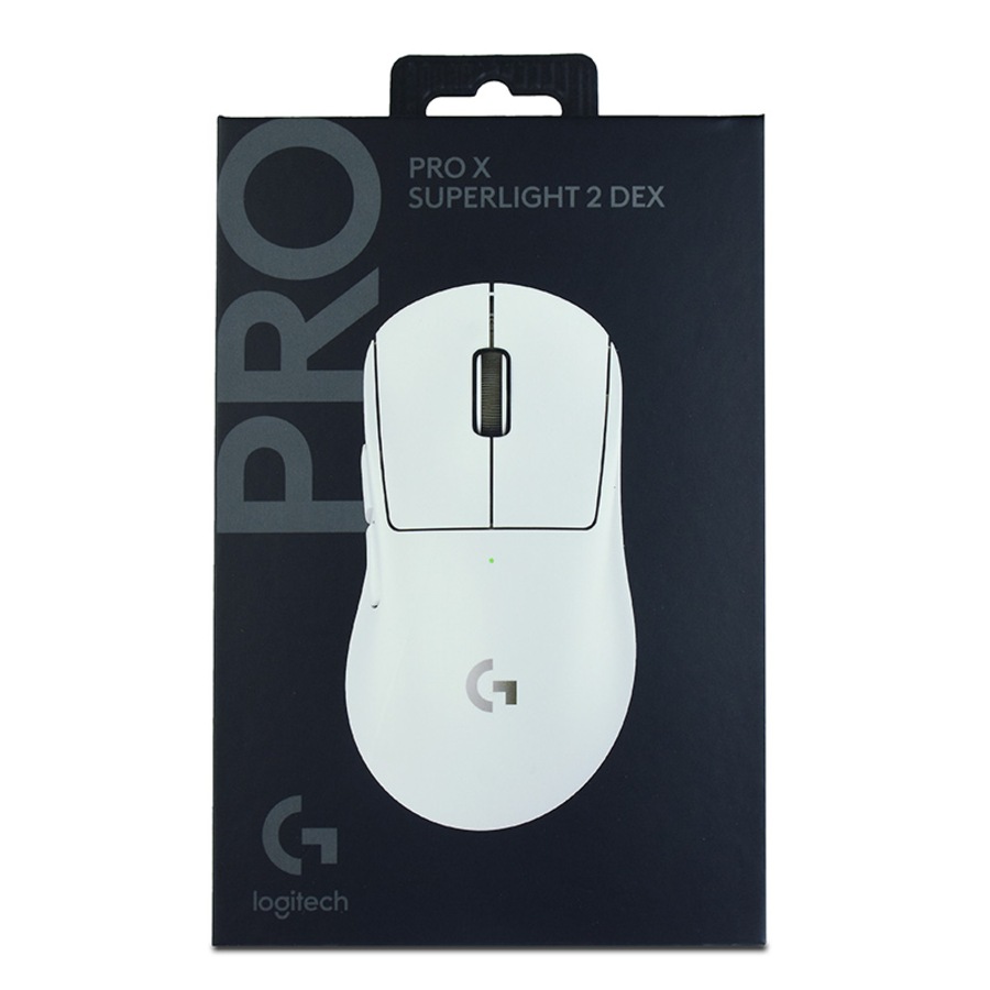 Logitech G PRO X Superlight 2 DEX Lightspeed Wireless Gaming Mouse - White (910-007367)