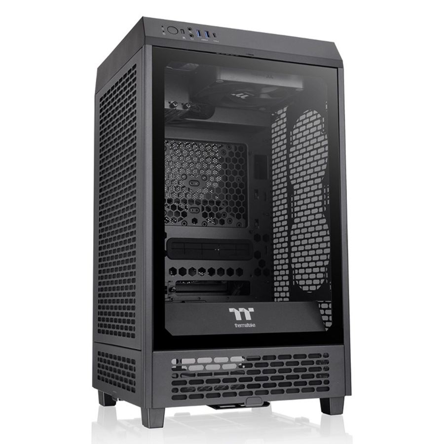 Buy Thermaltake Tower 200 Mini TG Mini-ITX Case - Black (CA-1X9-00S1WN ...