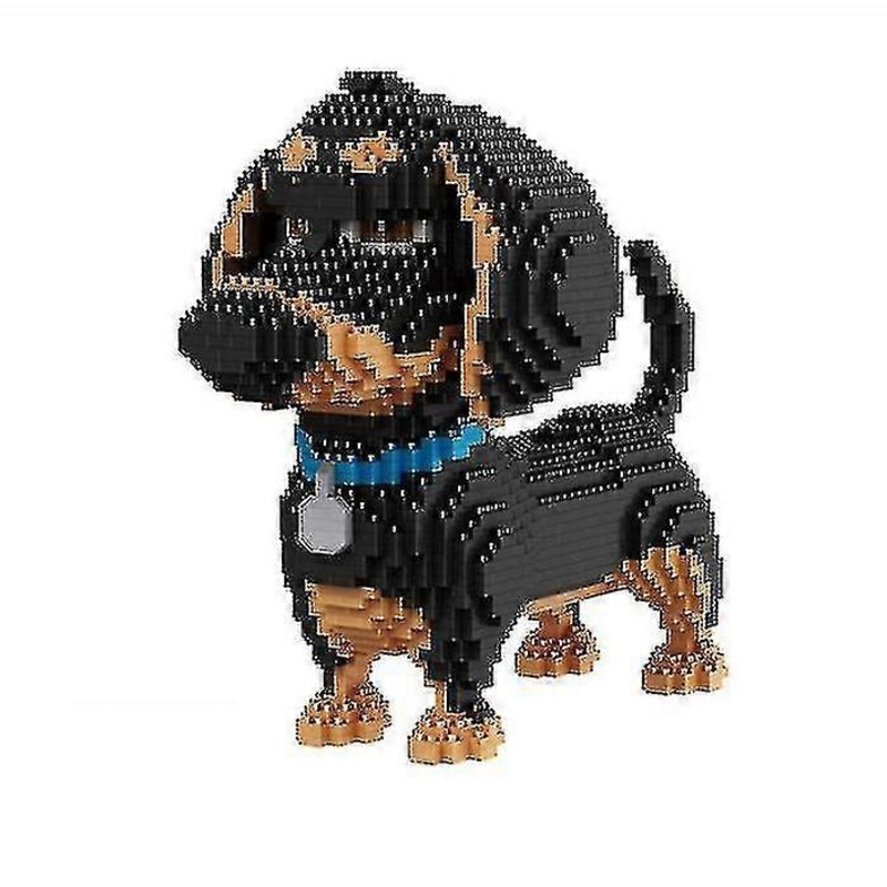 Buy Cartoon Dog Mini Dachshund Model Block Building Brick Toys - Mydeal