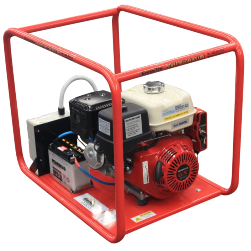 7.5kVA Honda Generator Electric Start Single Phase Worksafe Compliant Australia