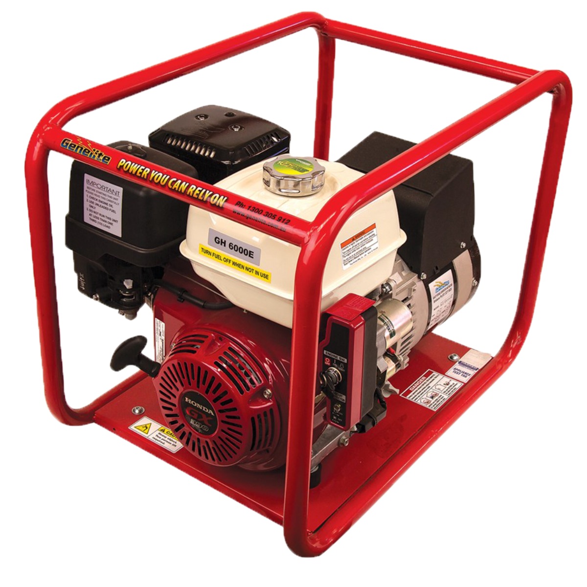 7.5kVA Honda Generator Recoil Single Phase Australia