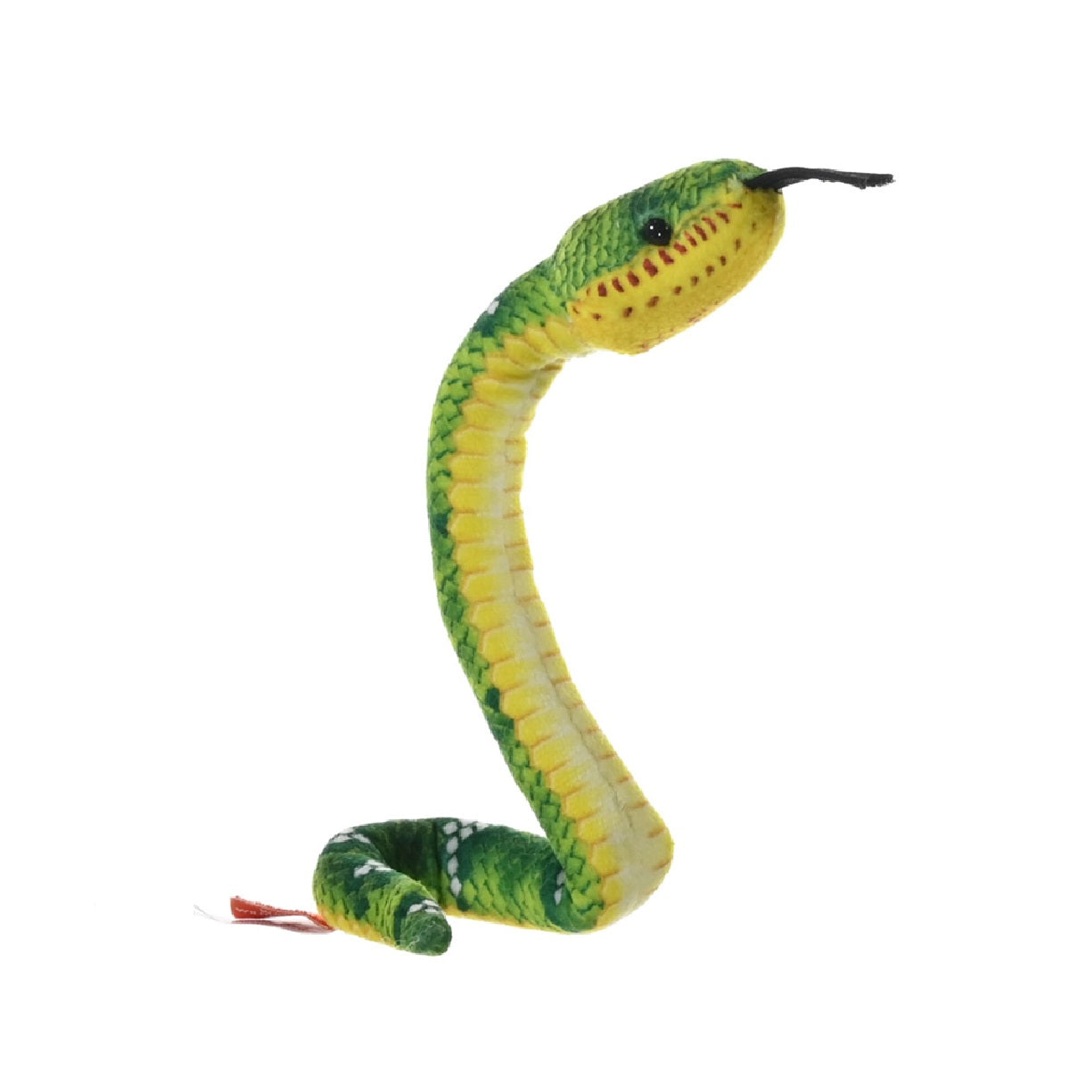 Wild Republic Coilkins Wimpernklapperschlange – Plüschtier, 30 Cm, Aus Recycelten Materialien | Biegsam & Kuschelig