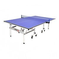 TOPONE 19mm MDF Top Steel Leg Indoor Table Tennis Table Ping-pong Table Home Game - Blue -10-Minute Assembly