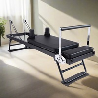TOPONE Foldable Steel Frame Pilates Reformer Machine Perfect for Home Workouts - Black