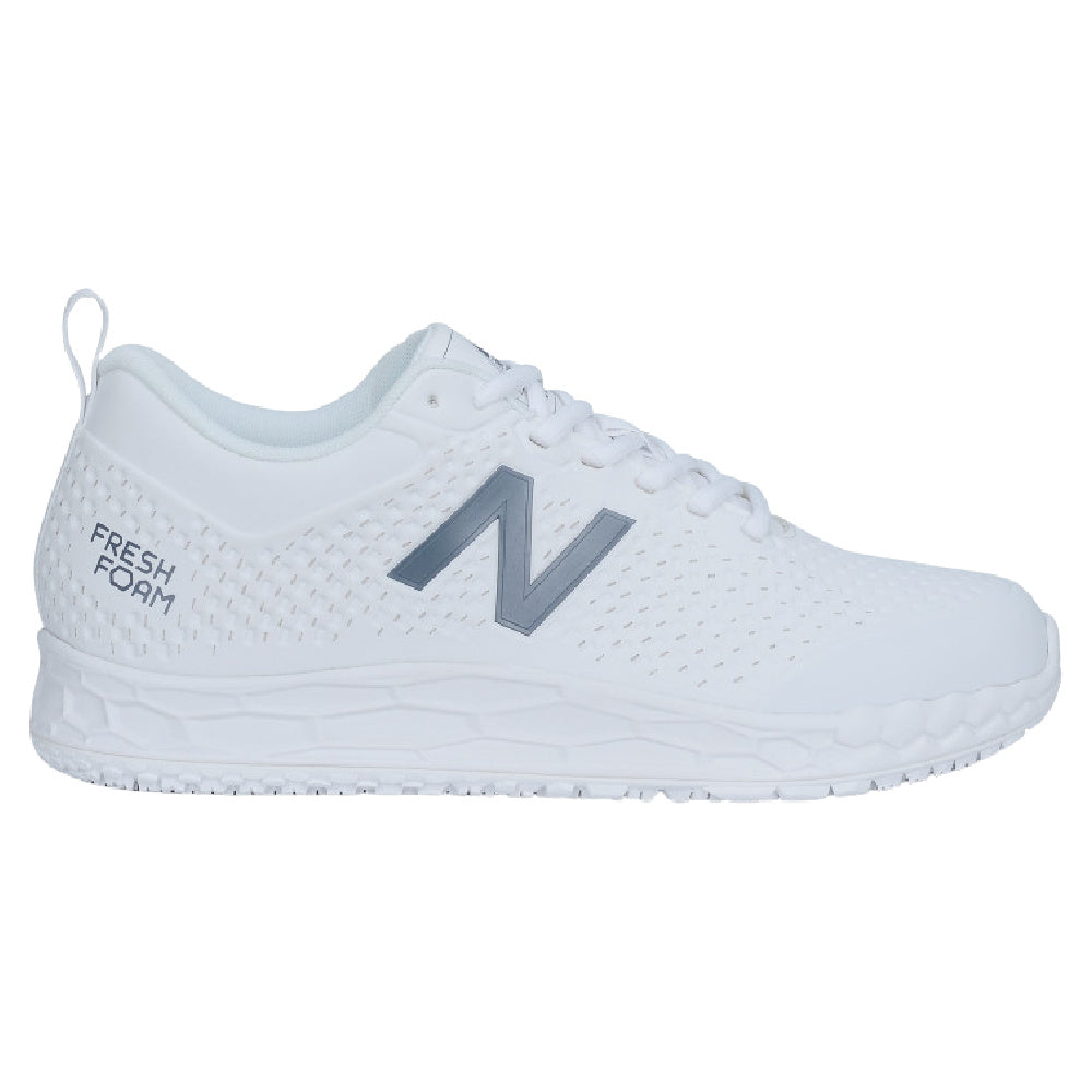 New Balance  Womens Fresh Foam 906 Slip Resistant D Wide White/Grey