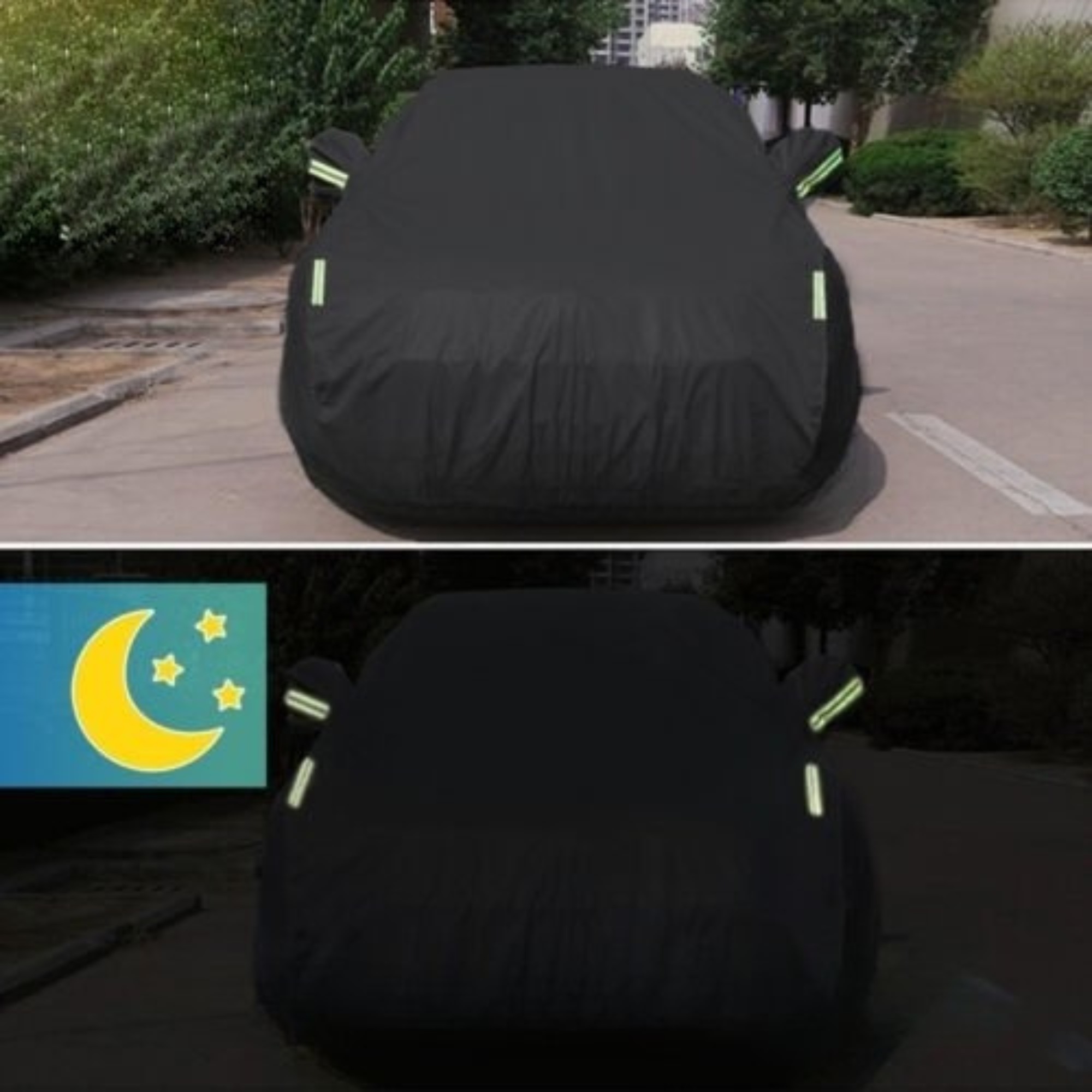 190T Waterproof Sedan Car Cover Full Coverage UV Sun Rain Protection