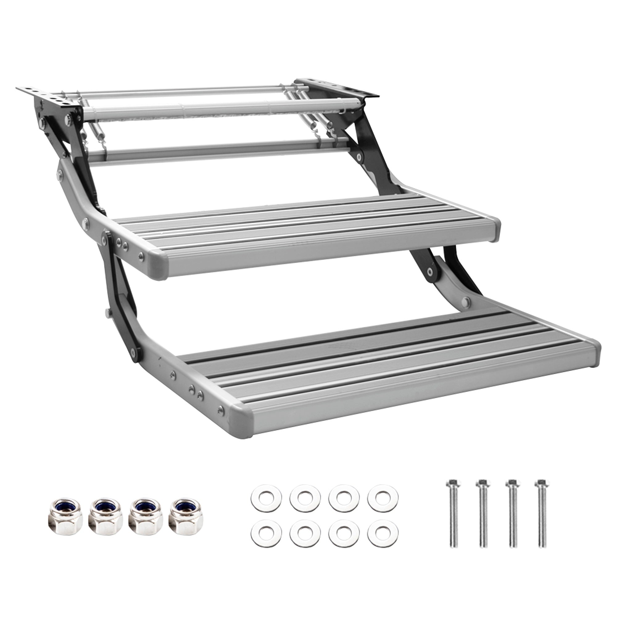 Buy LED Step Double Folding Camper Trailer Aluminium Caravan Motorhome ...