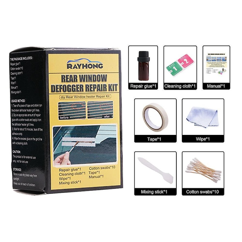 Buy Car Rear Window Defogger Line Permanent Repair Kit Window Defogger ...