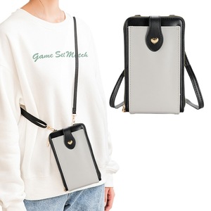 PU Leather Small Crossbody Bag Cell Phone Purse with Belt Buckle