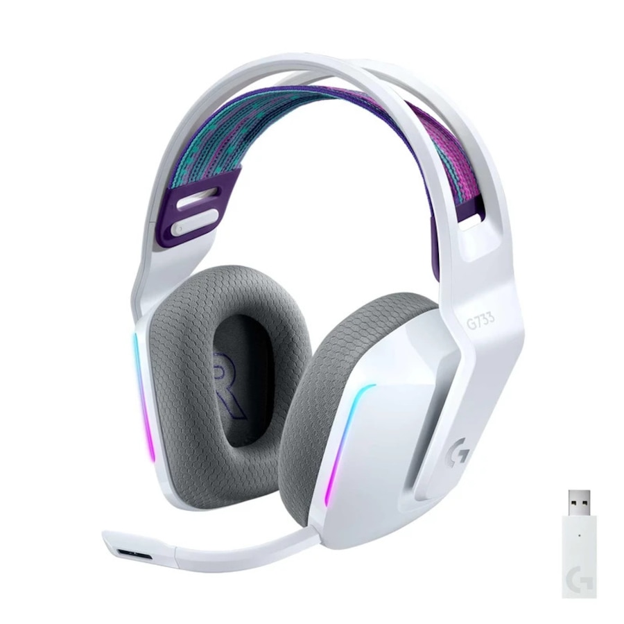 Logitech G733 Lightspeed Wireless RGB Gaming Headset (White)