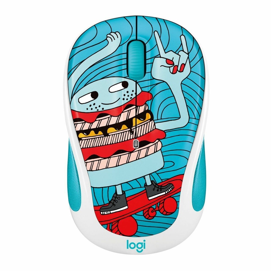 Logitech M238 Wireless Mouse Doodle Collection- Skateburger