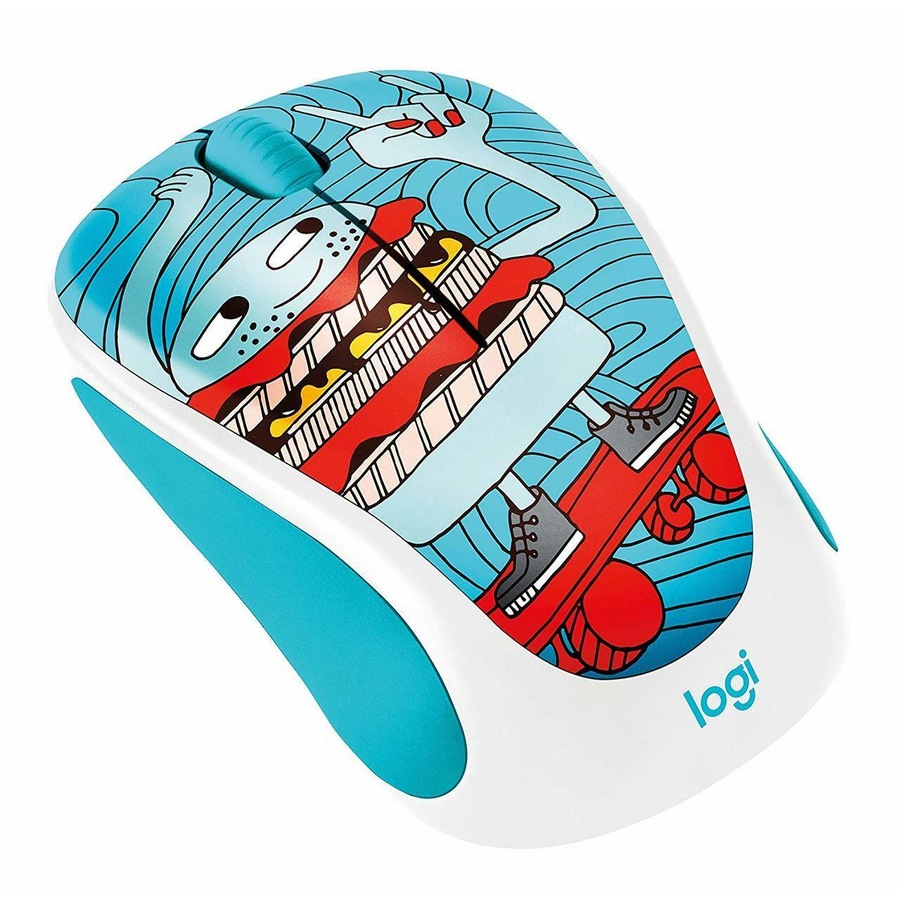 Logitech M238 Wireless Mouse Doodle Collection- Skateburger