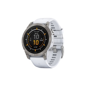 Garmin Epix Pro Gen 2 Sapphire Smart Sports Watch - Titanium with Whitestone Band, 47mm