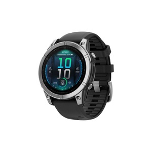Garmin Fenix E Smart Sports Watch (Stainless Steel/Black Band, 47mm)