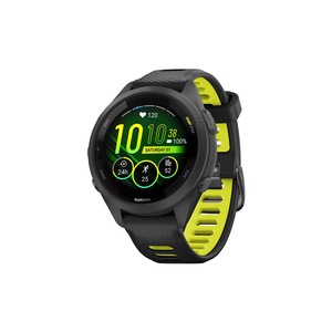Garmin Forerunner 265S Smart Sports Watch - Black with Black/Amp Yellow Band, 42mm