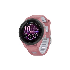 Garmin Forerunner 265S Smart Sports Watch - Black with Light Pink/Whitestone Band, 42mm