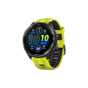 Garmin Forerunner 965 Smart Sports Watch - Carbon Grey DLC Titanium with Amp Yellow/Black Band, 47mm