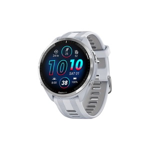 Garmin Forerunner 965 Smart Sports Watch - Titanium with Whitestone/Powder Grey Band, 47mm