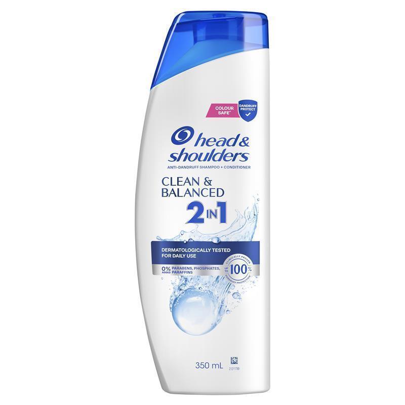 Buy Head & Shoulders Clean & Balanced 2in1 Shampoo & Conditioner 350ml ...