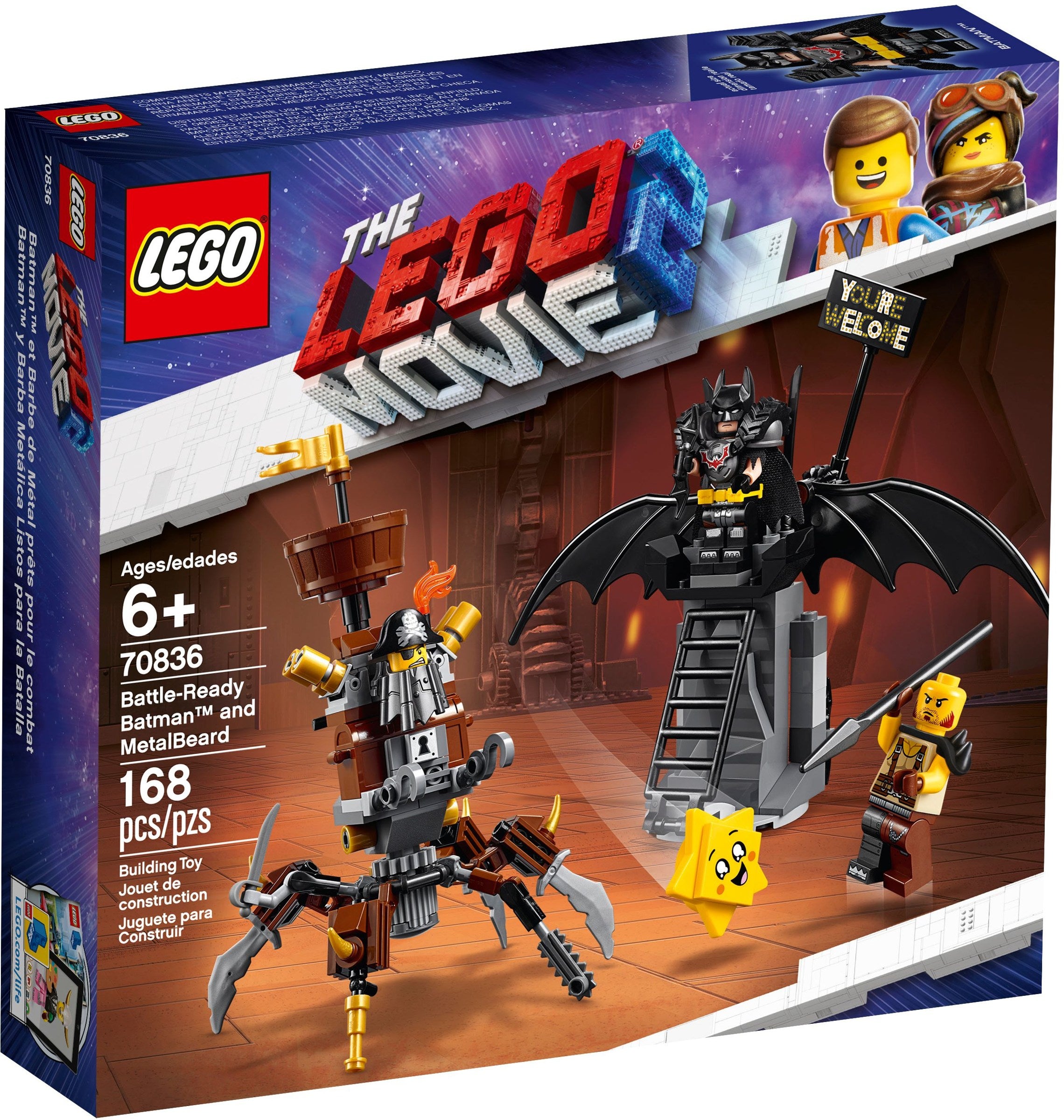Buy LEGO 70836 The LEGO Movie Battle-Ready Batman and Metalbeard ...