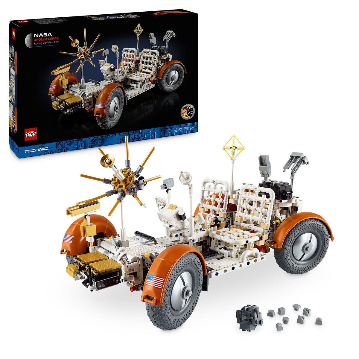 Buy LEGO Technic NASA Apollo Lunar Roving Vehicle - LRV 42182 - MyDeal ...