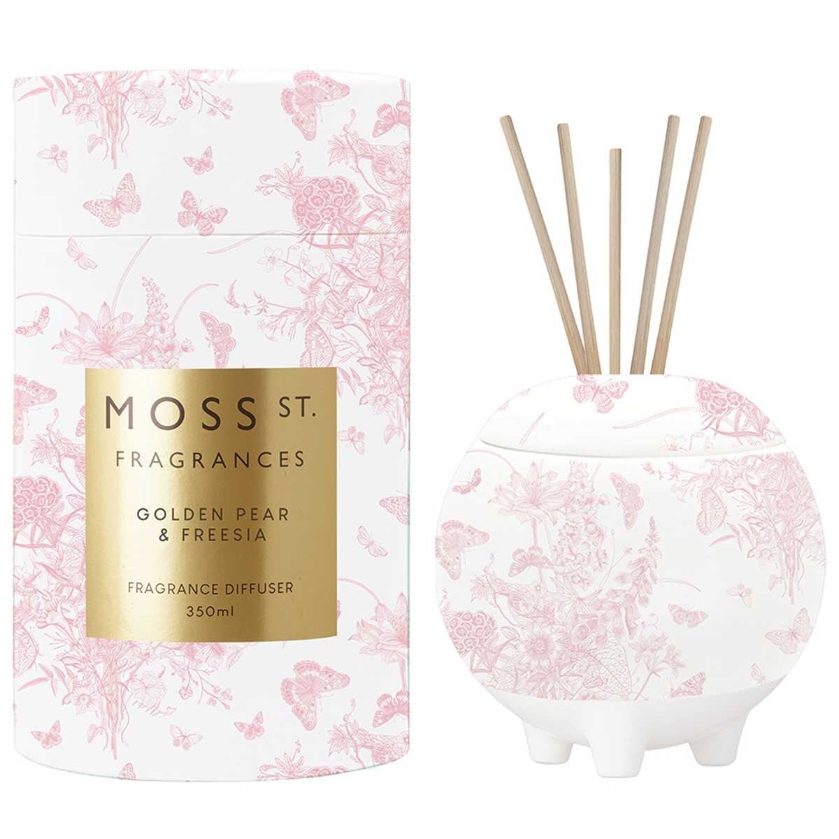 Buy Moss St. Fragrances Diffuser 350ml Golden Pear And Freesia Floral ...