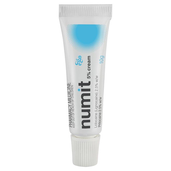 Buy Numit 5% Numbing Cream 10g - Topical Anaesthetic for Skin - MyDeal ...