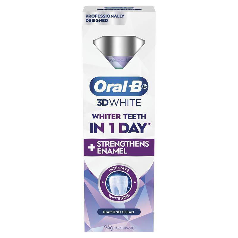 Buy Oral-B 3D White Toothpaste - Intensive Whitening Diamond Clean, 94g ...