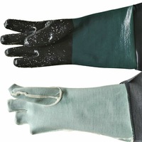 2PCS Sandblaster Sandblasting Glove for Sand Blasting Cabinet Sandblast Glove OZ