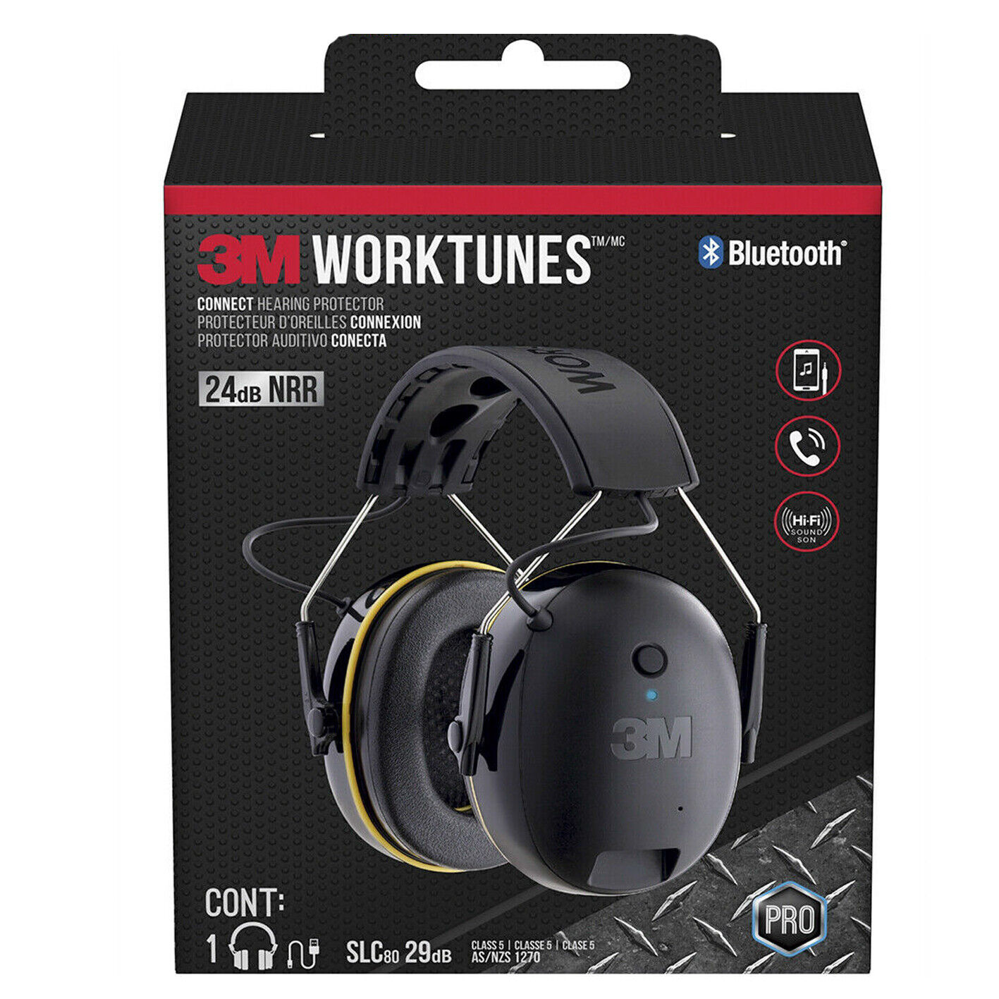 Buy 3M Worktunes Ear Muff Call Connect Bluetooth Wireless Hearing ...