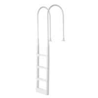 4-Step Pool Ladder with Double Handrails for 48-54 Inch Pools, 300 lb Capacity