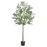 6-Foot Lifelike Artificial Olive Tree for Home or Office Decor