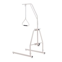Bed Trapeze Bar with Clamp and Floor Stand for Mobility Support, 250 lbs Capacity