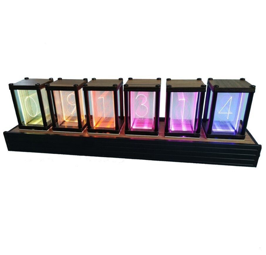Bulb Desktop Clock Buy Digit Desktop Clock Nixie Glow Tube Clock with RGB LED Glows Table ...