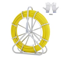 Fiberglass Fish Tape Wire Puller with 492 ft Cable for Long-Distance Projects