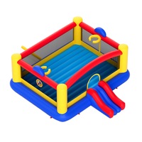 Inflatable Kids Bounce House with Slide and Blower - 4.5m, 181kg Capacity