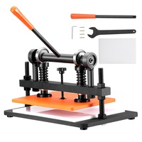 Manual Leather Die Cutter with Large Embossing Plate for Versatile Crafting