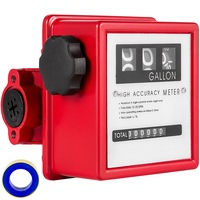 Mechanical Fuel Flow Meter, 20 GPM, 3-Digit Display, for Various Oils