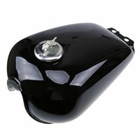 Motorcycle Petrol Fuel Gas Tank 9L / 2.4Gallon For Suzuki GN125 Gloss Black