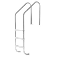 Stainless Steel 3-Step Pool Ladder with Double Handrails for Secure Entry