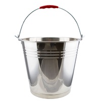 Stainless Steel Bucket with Handle 12Ltr Heavy Duty Quality 12L Marine Pail