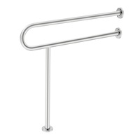 Stainless Steel Toilet Safety Rail with 300 lbs Capacity and T-Shaped Design
