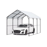 10' x 15' Metal Carport Heavy Duty Outdoor Car Shelter Garage for Boats