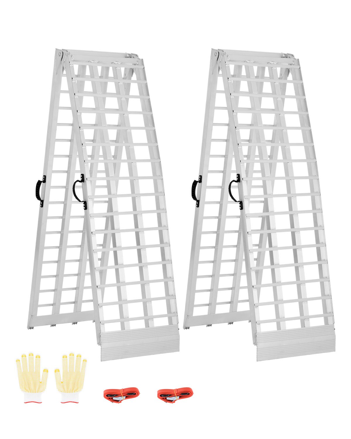 Buy 2000 lbs Aluminum Ramps 2Pcs Heavy-duty Loading Ramps with Handles ...