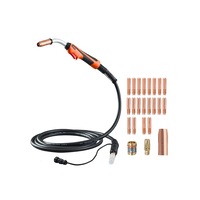 250Amp Mig Welding Gun with 15FT Cable for 0.030" 0.035" & 0.045" Wires
