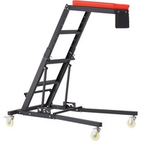 Automotive Topside Creeper, with Adjustable Height 48" to 76", 181.44KGS Capacity High Creeper, 4 Swivel Caster Wheels, Heavy Duty Foldable Creeper for Auto Repair and
