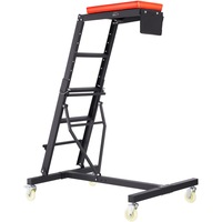 Automotive Topside Creeper, with Adjustable Height 49.6" to 75.6", 181.44KGS Capacity High Creeper, 4 Swivel Caster Wheels, Heavy Duty Foldable Creeper for Auto Repair and